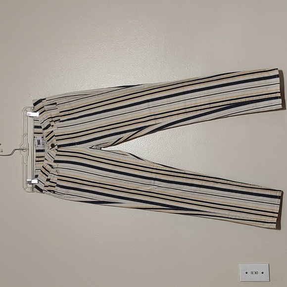 PAIGE Denim Jimmy Jimmy Skinny Cabana Blue stripe pants - Size 26 - Picture 3 of 12